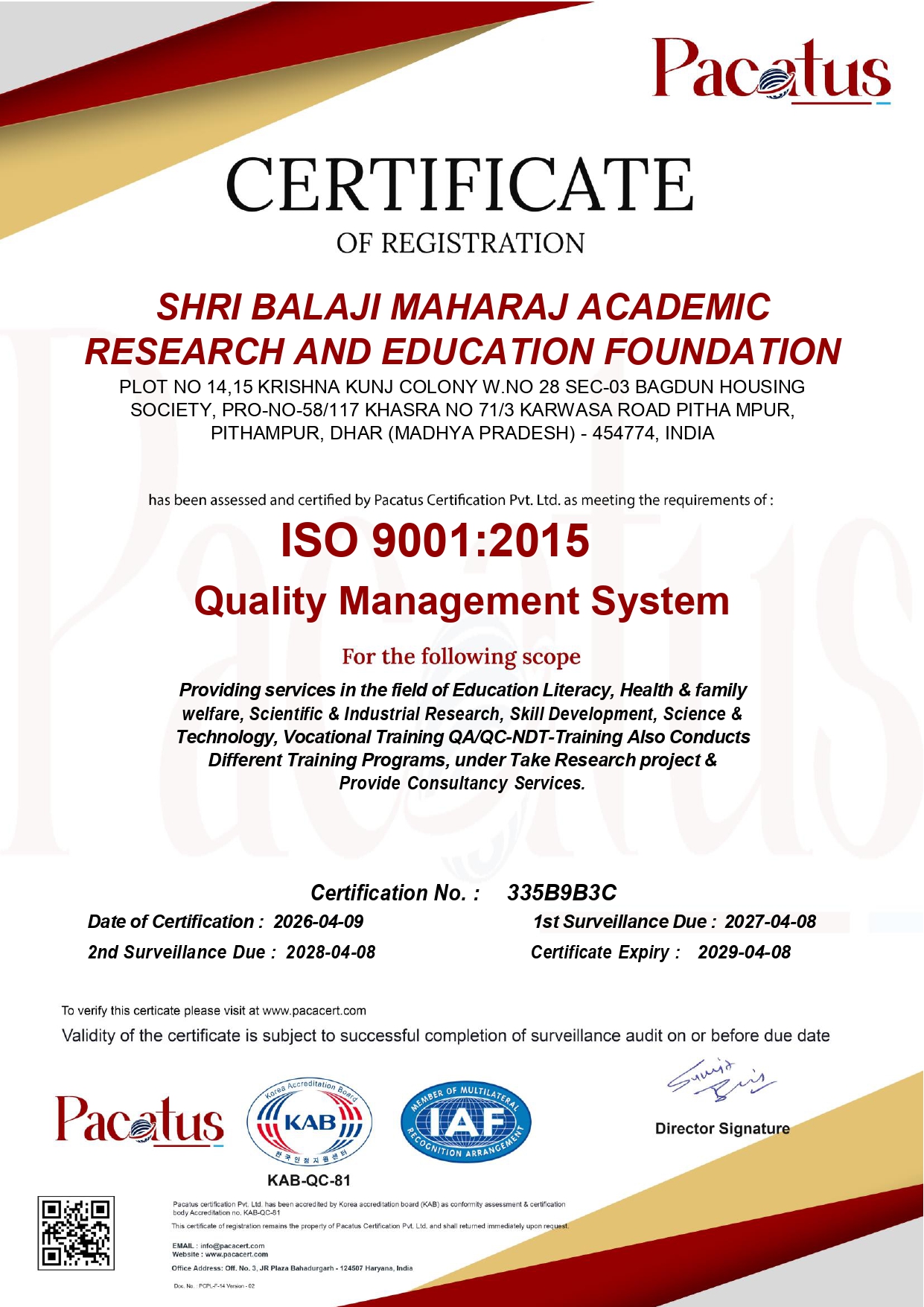 Certificate 2